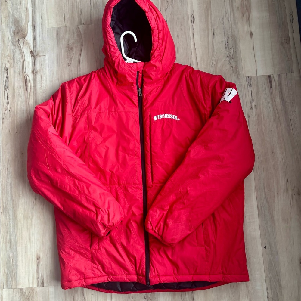 Vintage Wisconsin Badgers Winter PufferJacket